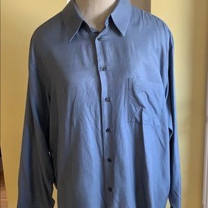 ALFANI: Navy Blue Men’s Dress Shirt - No Damage